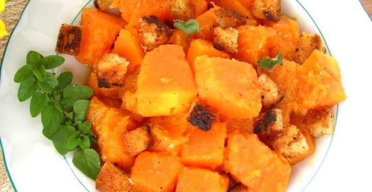 Жареная тыква с шалфеем