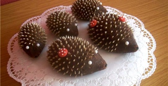 Пирожное Картошка в виде ежика