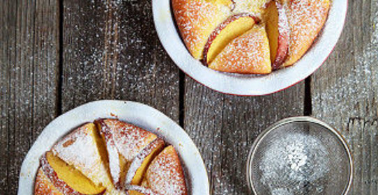 Творожный пирог с фруктами