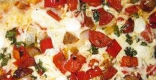 Пицца на гриле