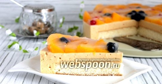 Торт «Птичье молоко» карамельный