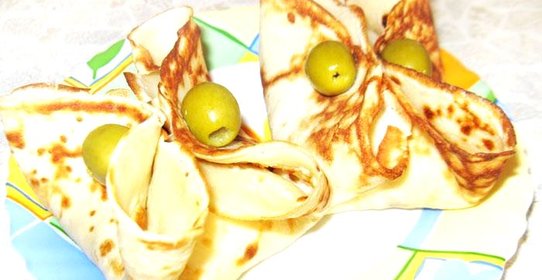 Блины с ветчиной