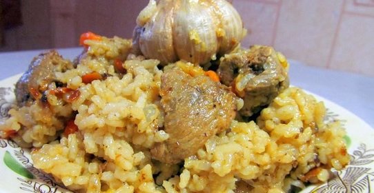 Плов из утки в казане