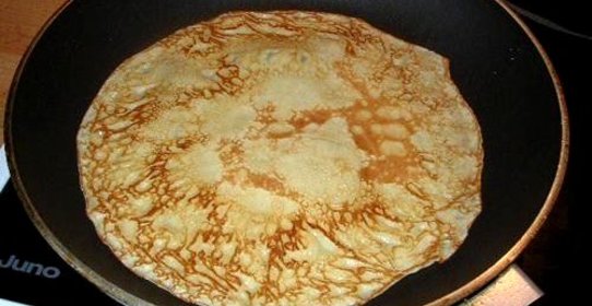 Блинчики с ветчиной и сыром