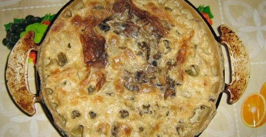 Картошка запеченная с грибами