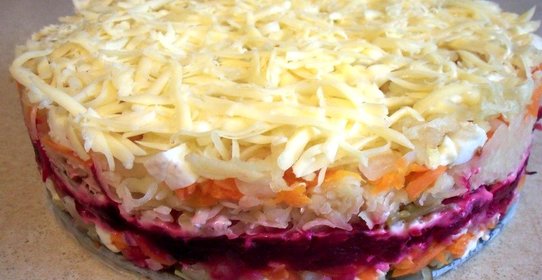 Закусочный овощной торт