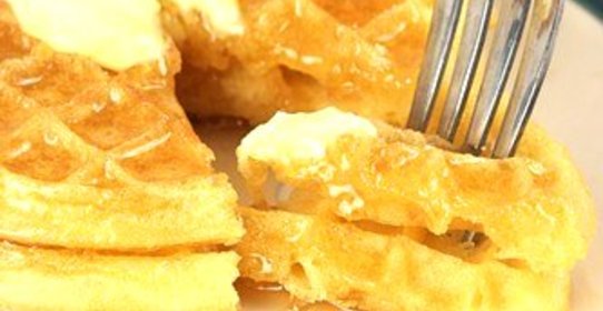 Бельгийские вафли с беконом