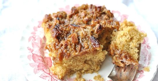 Овсяный пирог с орехами