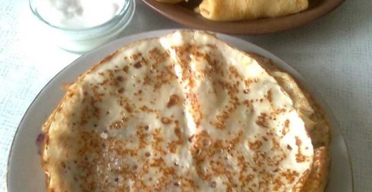 Блинчики на кефире