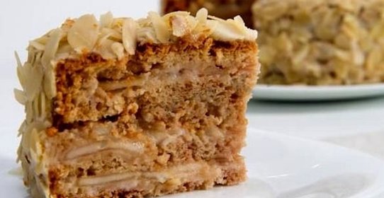 Постный торт наполеон