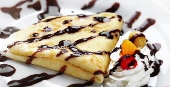 Блинчики с творогом на молоке