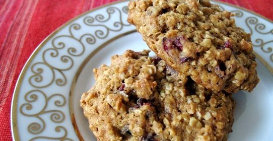 Овсяное печенье с клюквой