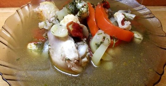 Куриный суп с грибами