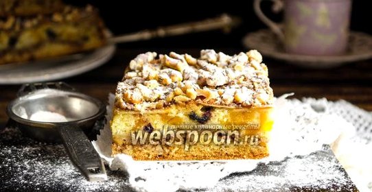 Яблочный пирог с орехами