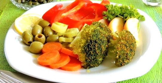 Овощи в паровом шкафу