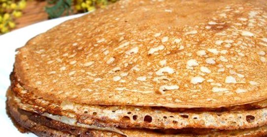 Тонкие блинчики на кефире