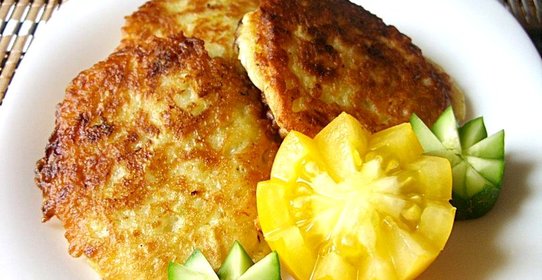 Оладьи из кабачков с фаршем