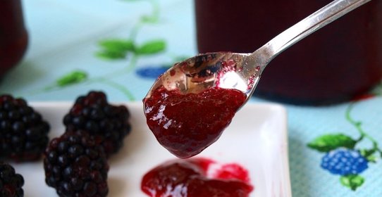 Живое желе из ежевики