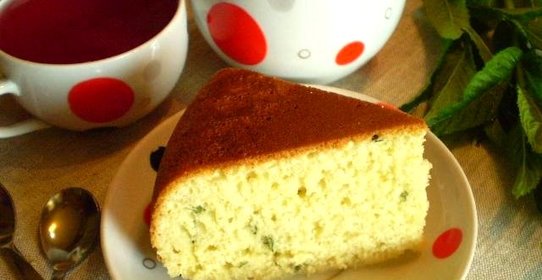 Пирог с мятными листьями