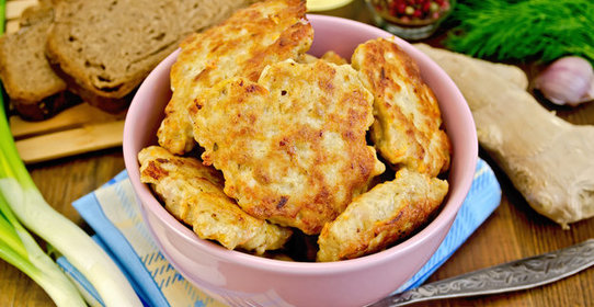 Куриные оладьи