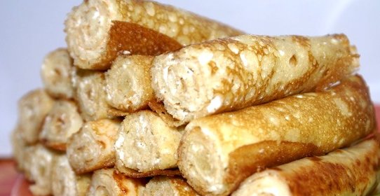 Блинчики с творогом на кефире