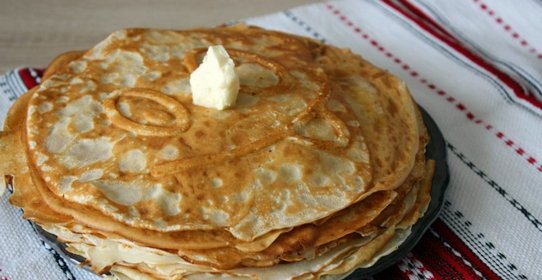 Сладкие блинчики на кислом молоке