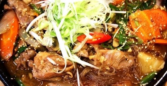 Курица с овощами по-корейски