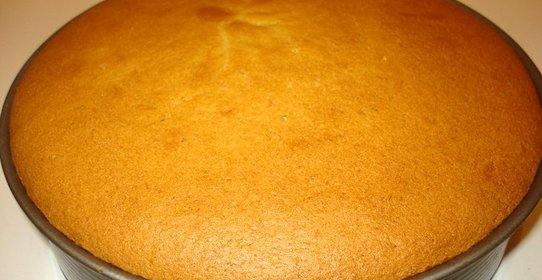 Вегетарианский бисквит на кефире