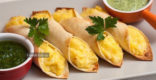Картофельные трубочки из тортильи