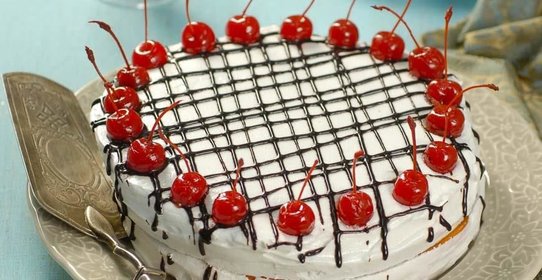Итальянский торт с рикоттой и вишней