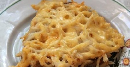 Макароны с соусом бешамель