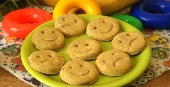 Кукурузное печенье с бананом