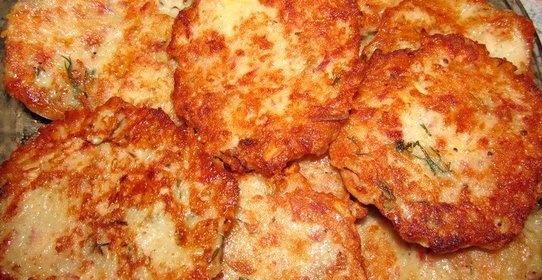 Драники с ветчиной и сыром