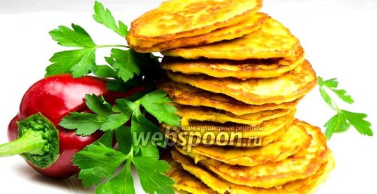 Оладьи из икры судака с овощами