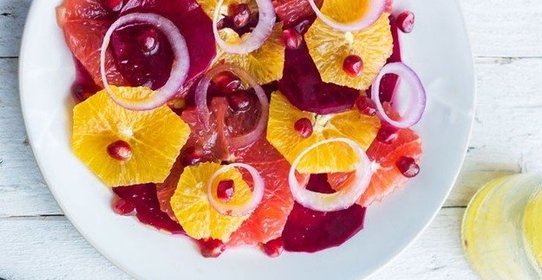 Салат со свеклой и апельсином