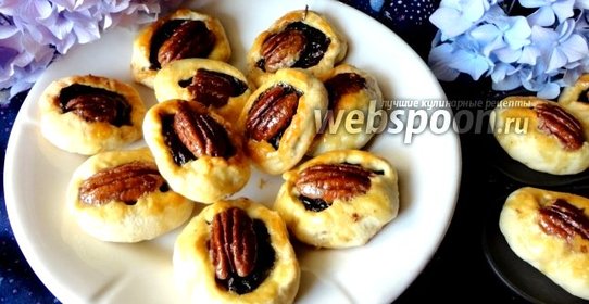 Печенье с черносливом и орехами пекан