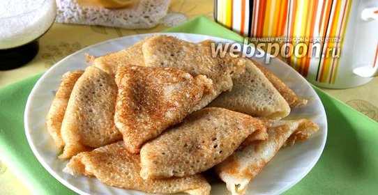 Блинчики с грибами и сыром