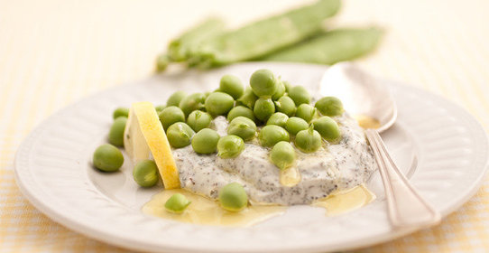 Соус из зеленого чая и горошка