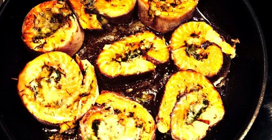 Рулетики из форели