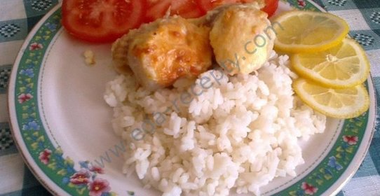 Рулеты из филе минтая с рисом