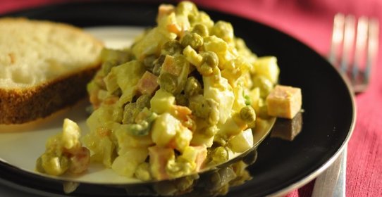 Салат Оливье с морковью