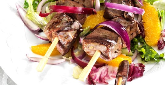 Перуанские кебабы из сердца