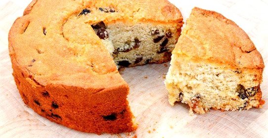 Бисквитный кекс на пару