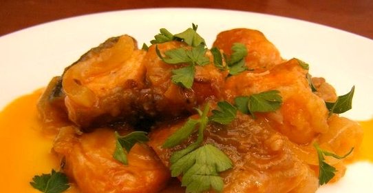 Кета на сковороде