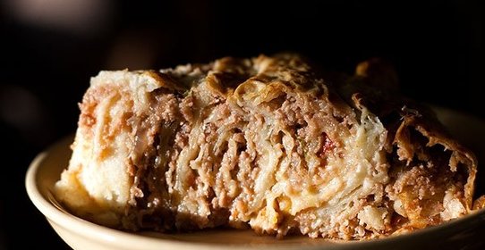 Пирог из лаваша с фаршем