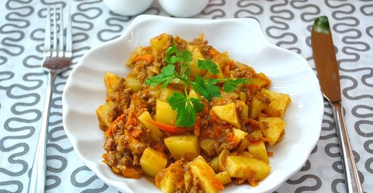 Рагу с фаршем говядины