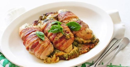 Куриное филе в беконе