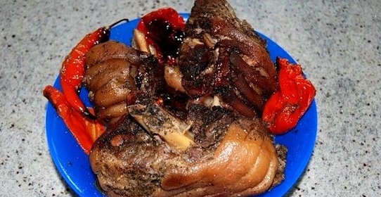 Рулька в пакете