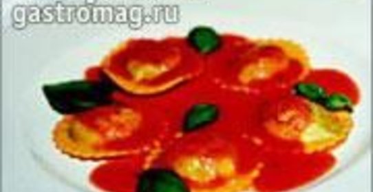 Равиоли с курицей и сладким перцем