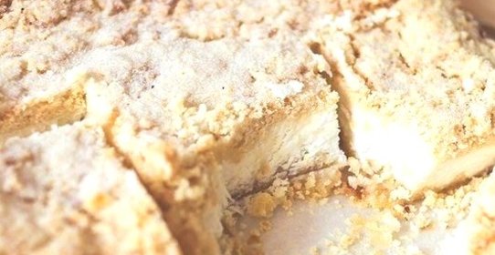 Деревенский творожный пирог с песочной крошкой